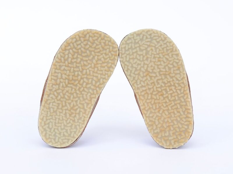Pantofi Barefoot Macco, Culoare Gri Uni, Primii Pași, Talpă Flexibilă și Antiderapantă, Hand-Made, Piele Naturală - imagine 6